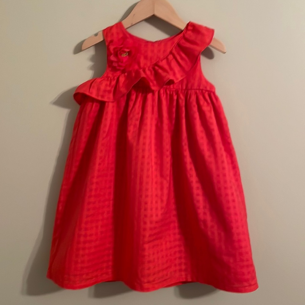 Bright Orange Girls Gymboree Dress Size 4T Gorgeous!